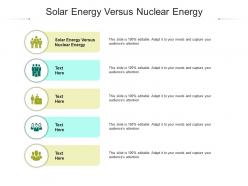 Solar energy versus nuclear energy ppt powerpoint presentation layouts demonstration cpb