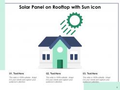 Solar Ground Icon Rooftop Sunset Electric
