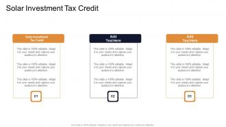 Solar Investment Tax Credit In Powerpoint And Google Slides Cpb