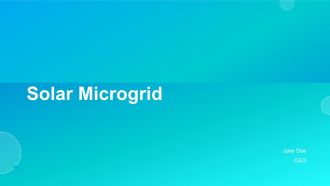 Solar Microgrid PPT Sample ACP