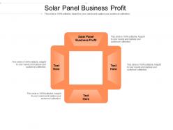 Solar panel business profit ppt powerpoint presentation layouts ideas cpb