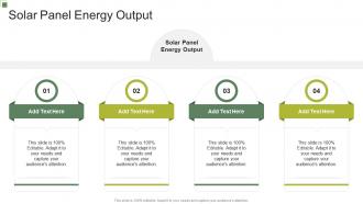 Solar Panel Energy Output In Powerpoint And Google Slides Cpb