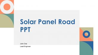 Solar Panel Road PPT Presentation ACP