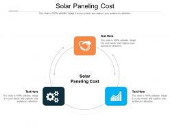 Solar paneling cost ppt powerpoint presentation professional background images cpb
