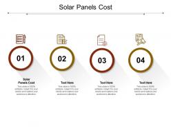 Solar panels cost ppt powerpoint presentation icon example cpb