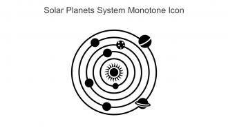 Solar Planets System Monotone Icon In Powerpoint Pptx Png And Editable Eps Format