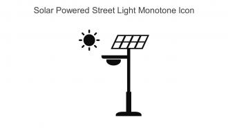 Solar Powered Street Light Monotone Icon In Powerpoint Pptx Png And Editable Eps Format