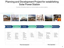 Solar project performing analysis development planning operation financial