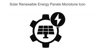 Solar Renewable Energy Panels Monotone Icon In Powerpoint Pptx Png And Editable Eps Format