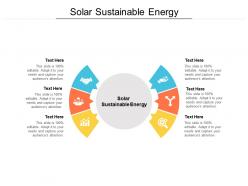 Solar sustainable energy ppt powerpoint presentation file layout ideas cpb