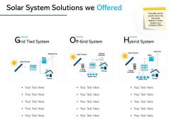 Solar system solutions we offered ppt powerpoint outline