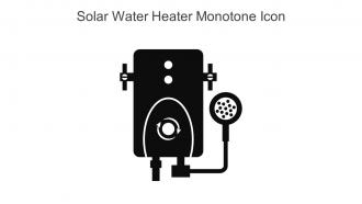 Solar Water Heater Monotone Icon In Powerpoint Pptx Png And Editable Eps Format