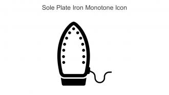 Sole Plate Iron Monotone Icon In Powerpoint Pptx Png And Editable Eps Format
