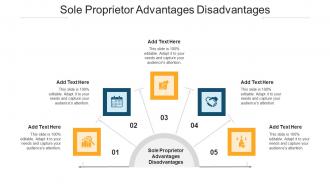 Sole Proprietor Advantages Disadvantages In Powerpoint And Google Slides Cpb