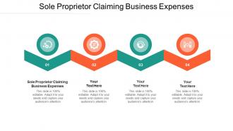 Sole proprietor claiming business expenses ppt powerpoint presentation styles good cpb