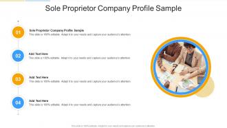 Sole Proprietor Company Profile Sample In Powerpoint And Google Slides Cpb