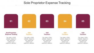 Sole Proprietor Expense Tracking Ppt Powerpoint Presentation Demonstration Cpb