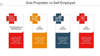 Sole Proprietor Vs Self Employed Ppt Powerpoint Presentation Inspiration Cpb