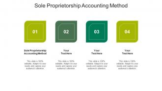 Sole proprietorship accounting method ppt powerpoint presentation inspiration cpb