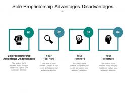 Sole proprietorship advantages disadvantages ppt powerpoint presentation inspiration guide cpb
