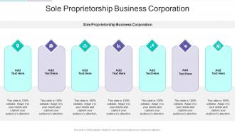 Sole Proprietorship Business Corporation In Powerpoint And Google Slides Cpb