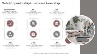 Sole Proprietorship Business Ownership In Powerpoint And Google Slides Cpb