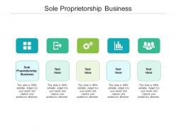 Sole proprietorship business ppt powerpoint presentation layouts background cpb