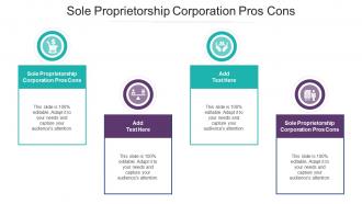 Sole Proprietorship Corporation Pros Cons In Powerpoint And Google Slides Cpb