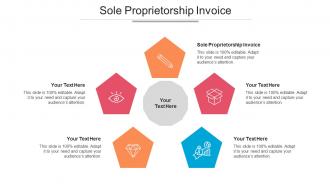 Sole Proprietorship Invoice Ppt Powerpoint Presentation Gallery Infographic Template Cpb
