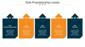 Sole Proprietorship Losses Ppt Powerpoint Presentation Summary Infographics Cpb