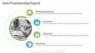 Sole Proprietorship Payroll In Powerpoint And Google Slides Cpb