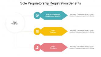Sole Proprietorship Registration Benefits Ppt Powerpoint Presentation Slides File Formats Cpb