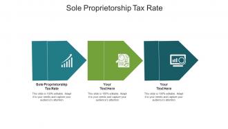 Sole proprietorship tax rate ppt powerpoint presentation gallery brochure cpb
