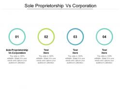 Sole proprietorship vs corporation ppt powerpoint presentation professional cpb