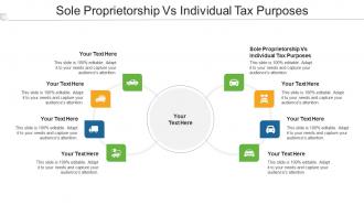 Sole Proprietorship Vs Individual Tax Purposes Ppt Powerpoint Presentation Model Guidelines Cpb