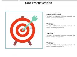 Sole proprietorships ppt powerpoint presentation summary graphic tips cpb