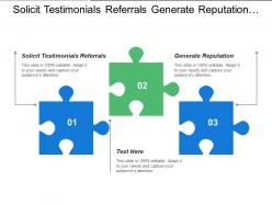 Solicit testimonials referrals generate reputation issues engagement objectives