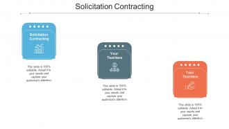Solicitation Contracting Ppt Powerpoint Presentation Inspiration Visual Aids Cpb