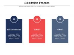 Solicitation process ppt powerpoint presentation infographics cpb
