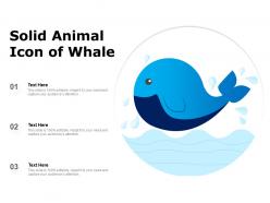 Solid animal icon of whale