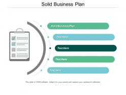 Solid business plan ppt powerpoint presentation ideas brochure cpb