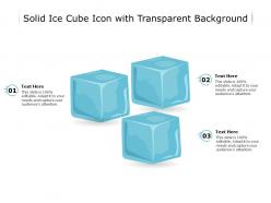 Solid ice cube icon with transparent background