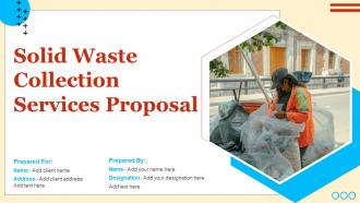 Solid Waste Collection Services Proposal Powerpoint Presentation Slides