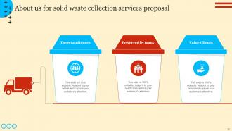 Solid Waste Collection Services Proposal Powerpoint Presentation Slides Pre-designed Impactful