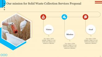 Solid Waste Collection Services Proposal Powerpoint Presentation Slides Template Downloadable
