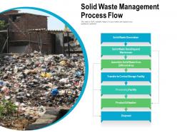Solid waste management process flow