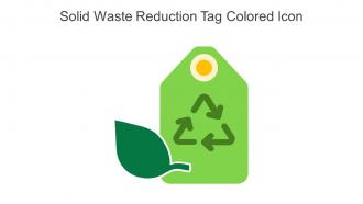 Solid Waste Reduction Tag Colored Icon In Powerpoint Pptx Png And Editable Eps Format