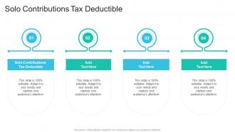 Solo Contributions Tax Deductible In Powerpoint And Google Slides Cpb