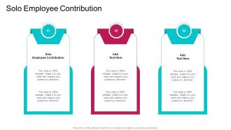 Solo Employee Contribution In Powerpoint And Google Slides Cpb