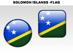 Solomon islands country powerpoint flags
